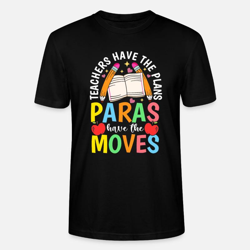 Parapro -Lehrer -Assistent Paraprofessionales - Stanley/Stella Unisex Bio-T-Shirt CRAFTER - Schwarz