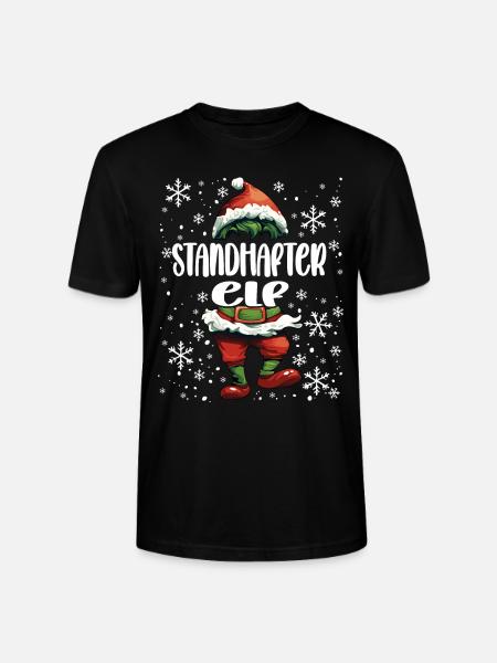 Weihnachtsoutfit Standhafter Elf - Stanley/Stella Unisex Bio-T-Shirt CRAFTER - Schwarz