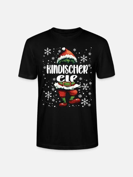 Weihnachtsoutfit Kindischer Elf - Stanley/Stella Unisex Bio-T-Shirt CRAFTER - Schwarz