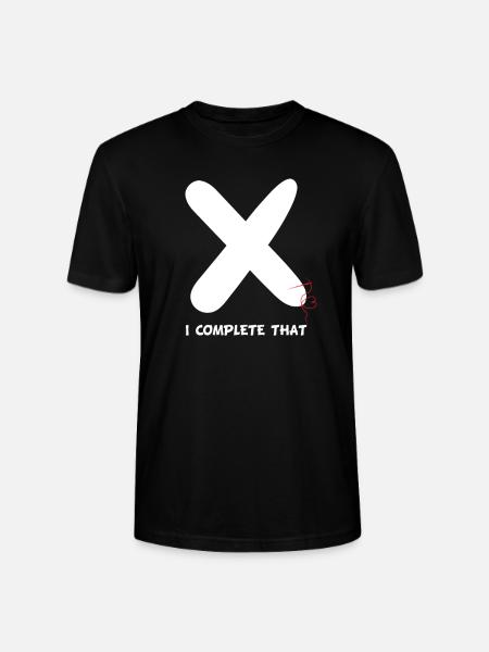 Cross-titching je complète ceci - T-shirt bio CRAFTER Stanley Stella Unisexe - noir