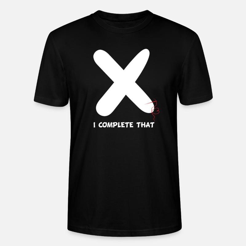 Cross-titching je complète ceci - T-shirt bio CRAFTER Stanley Stella Unisexe - noir