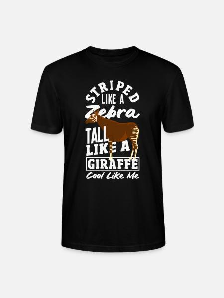 Funny zookeeper okapi lover - Stanley/Stella CRAFTER Unisex Organic T-Shirt - black