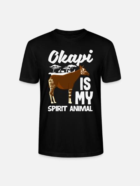 Lustiger Tierpfleger Okapi-liebhaber - Stanley/Stella Unisex Bio-T-Shirt CRAFTER - Schwarz