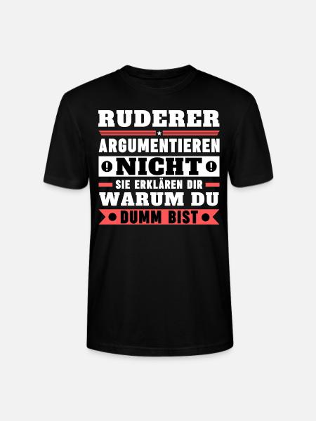 Rowers don't argue - Stanley/Stella CRAFTER Unisex Organic T-Shirt - black