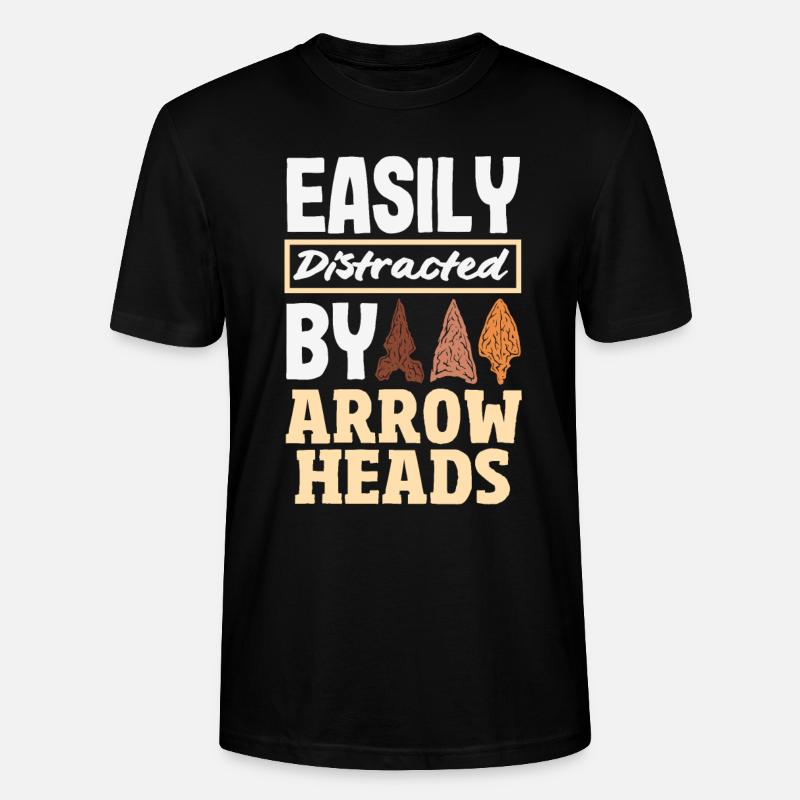Arrowhead Hunter Bogenschießen Arrowhead - Stanley/Stella Unisex Bio-T-Shirt CRAFTER - Schwarz