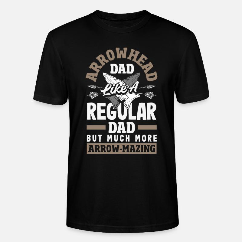 Arrowhead Hunter Bogenschießen Arrowhead - Stanley/Stella Unisex Bio-T-Shirt CRAFTER - Schwarz