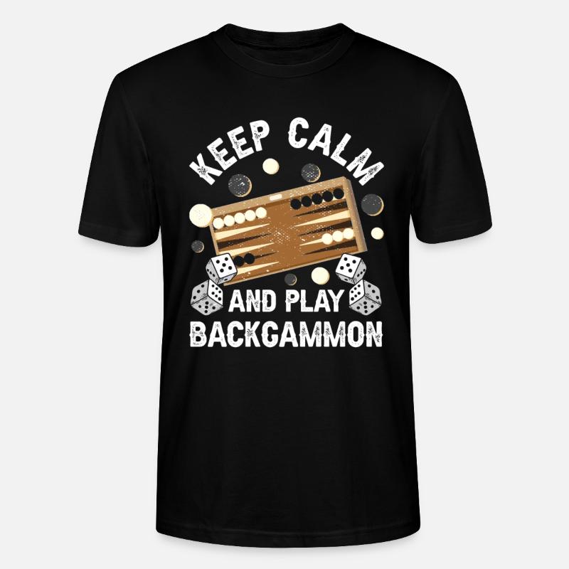 Brettspiel Lustiges Backgammon - Stanley/Stella Unisex Bio-T-Shirt CRAFTER - Schwarz