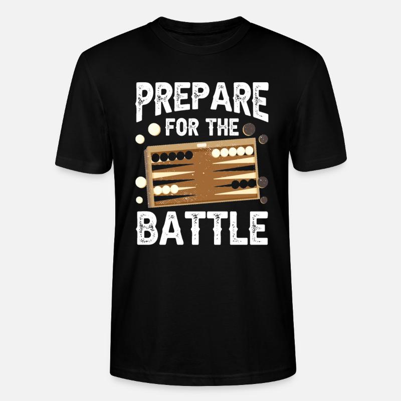 Brettspiel Lustiges Backgammon - Stanley/Stella Unisex Bio-T-Shirt CRAFTER - Schwarz