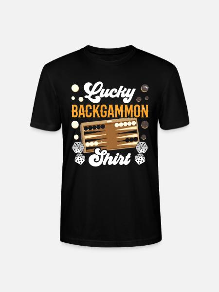 Board Game Funny Backgammon - Stanley/Stella CRAFTER Unisex Organic T-Shirt - black