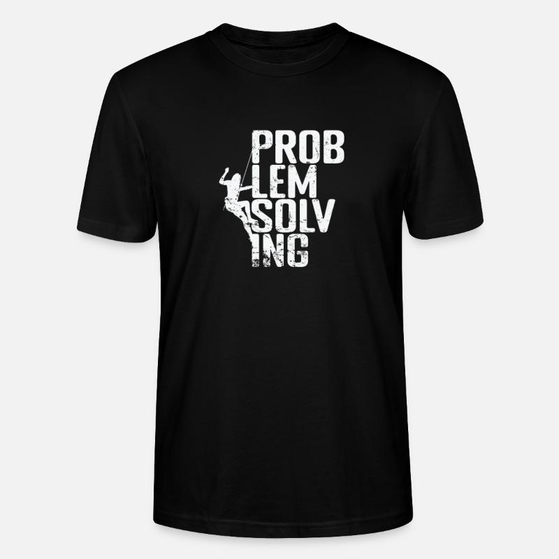 Problem Solving Bouldering - Stanley/Stella CRAFTER Unisex Organic T-Shirt - black