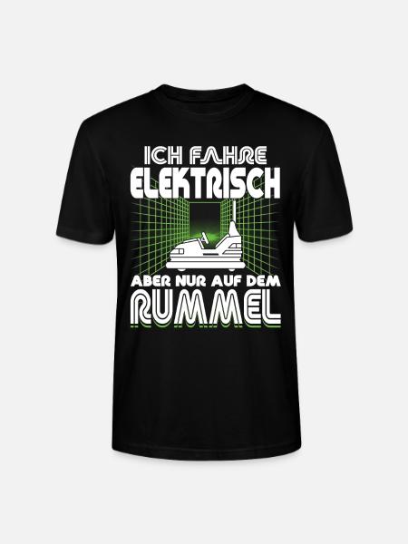 "Ich fahre Elektrisch" Autoscooter - Stanley/Stella Unisex Bio-T-Shirt CRAFTER - Schwarz