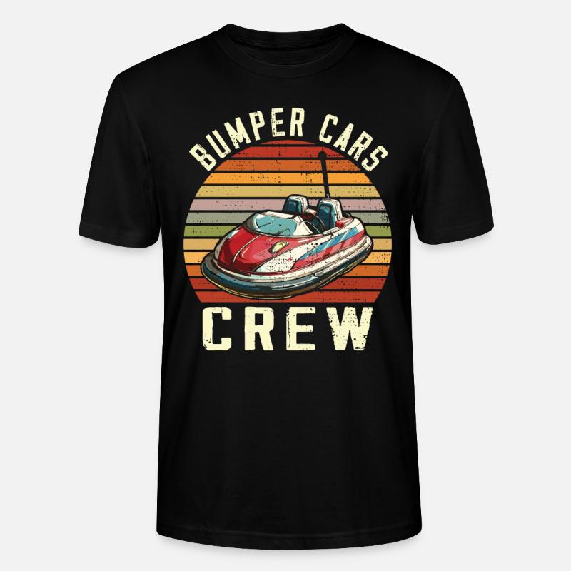Freizeitpark Kirmes Rummel Autoscooter - Stanley/Stella Unisex Bio-T-Shirt CRAFTER - Schwarz