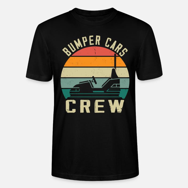 Freizeitpark Kirmes Rummel Autoscooter - Stanley/Stella Unisex Bio-T-Shirt CRAFTER - Schwarz
