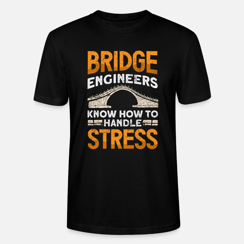 Construction de ponts et ingénieur de ponts - T-shirt bio CRAFTER Stanley Stella Unisexe - noir
