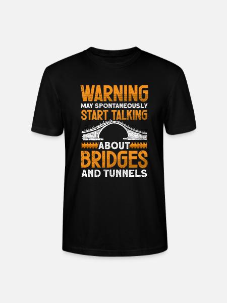 Bridge Construction and Bridge Engineer - Stanley/Stella CRAFTER Unisex Organic T-Shirt - black
