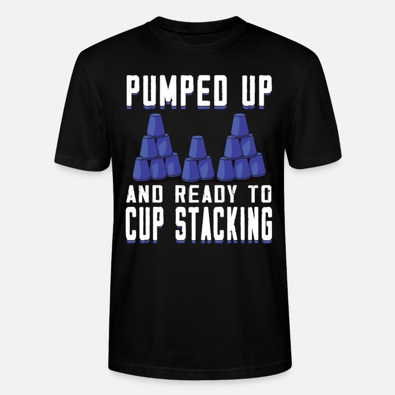 Stapeln Von Bechern Speed Stacker - Stanley/Stella Unisex Bio-T-Shirt CRAFTER - Schwarz
