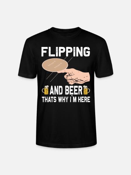 Coasters Flip Over Game - Stanley/Stella CRAFTER Unisex Organic T-Shirt - black
