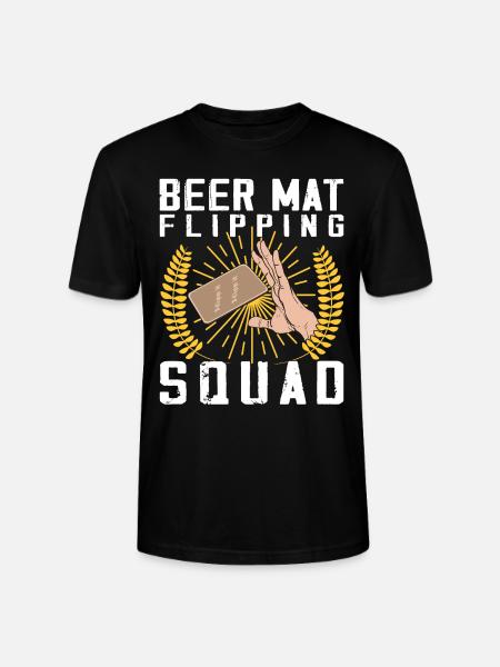 Coasters Flip Game Beer - Stanley/Stella CRAFTER Unisex Organic T-Shirt - black