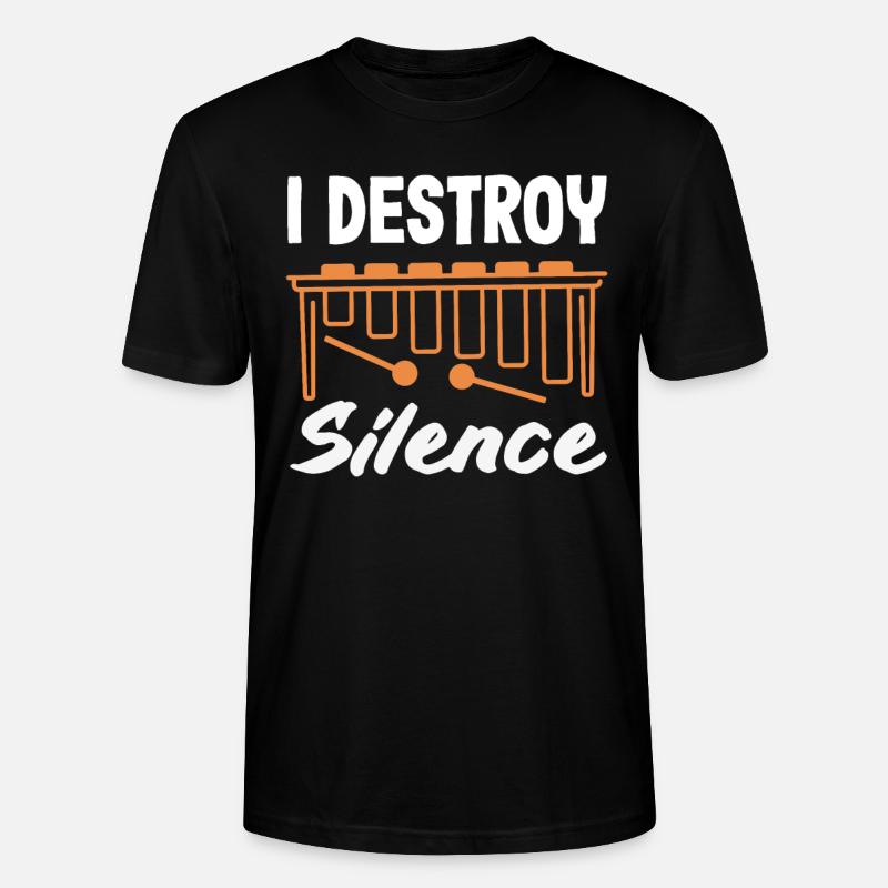 Instrument de musique vibraphone - T-shirt bio CRAFTER Stanley Stella Unisexe - noir