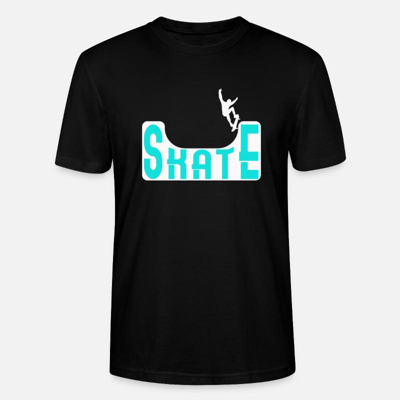 Skate Halfpipe Skateboard - Stanley/Stella Unisex Bio-T-Shirt CRAFTER - Schwarz