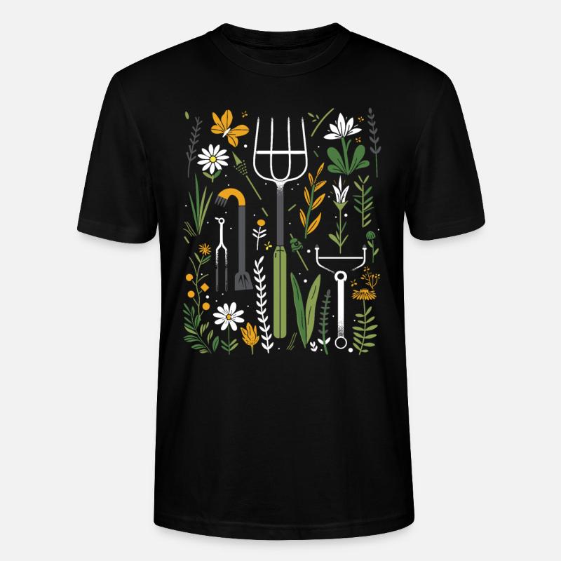 Compost alimentaire en permaculture - T-shirt bio CRAFTER Stanley Stella Unisexe - noir