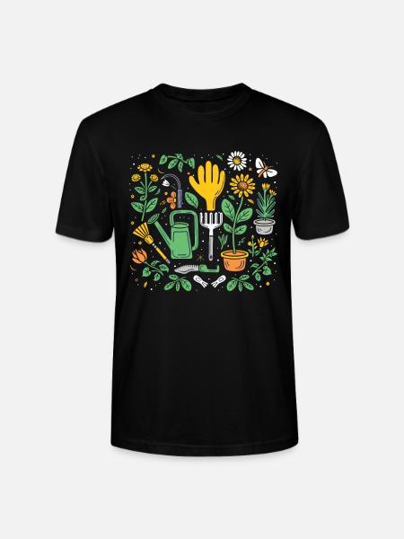 Permakultur Lebensmittel Compost - Stanley/Stella Unisex Bio-T-Shirt CRAFTER - Schwarz