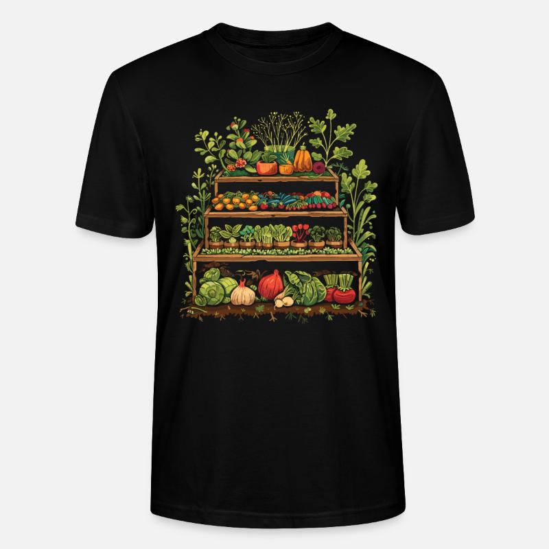 Permakultur Lebensmittel Compost - Stanley/Stella Unisex Bio-T-Shirt CRAFTER - Schwarz