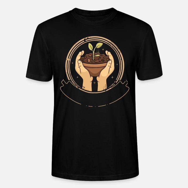 Permakultur Lebensmittel Compost - Stanley/Stella Unisex Bio-T-Shirt CRAFTER - Schwarz