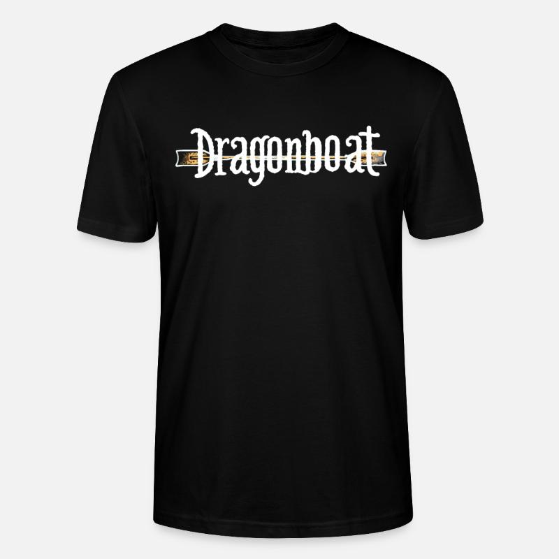 Lustiges Drachenboot-paddel - Stanley/Stella Unisex Bio-T-Shirt CRAFTER - Schwarz