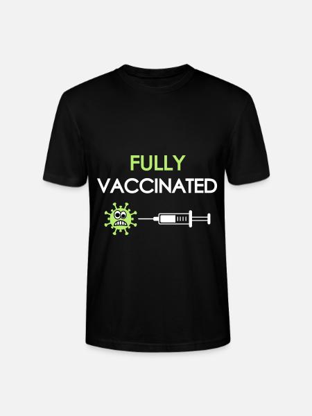 Fully vaccinated, covid, fully vaccinated - Stanley/Stella CRAFTER Unisex Organic T-Shirt - black