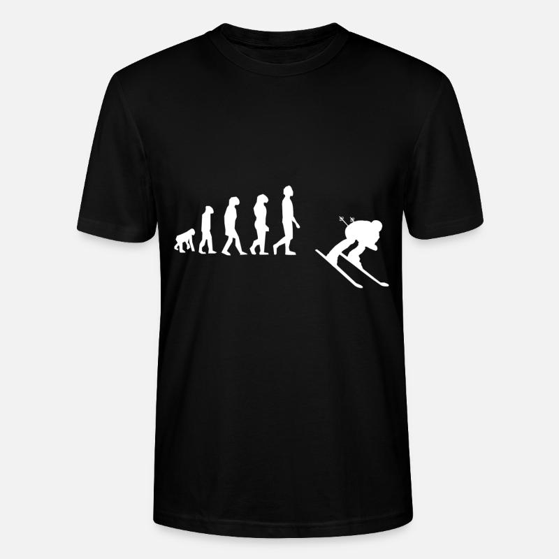 Ski evolution - Stanley/Stella CRAFTER Unisex Organic T-Shirt - black