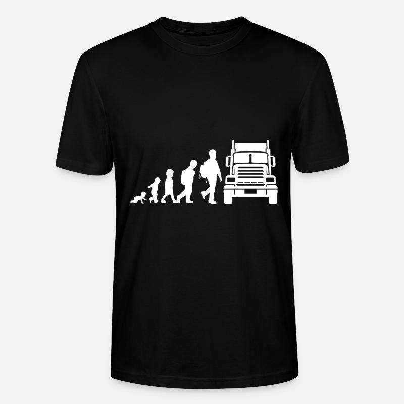 Trucker Evolution - Stanley/Stella CRAFTER Unisex Organic T-Shirt - black