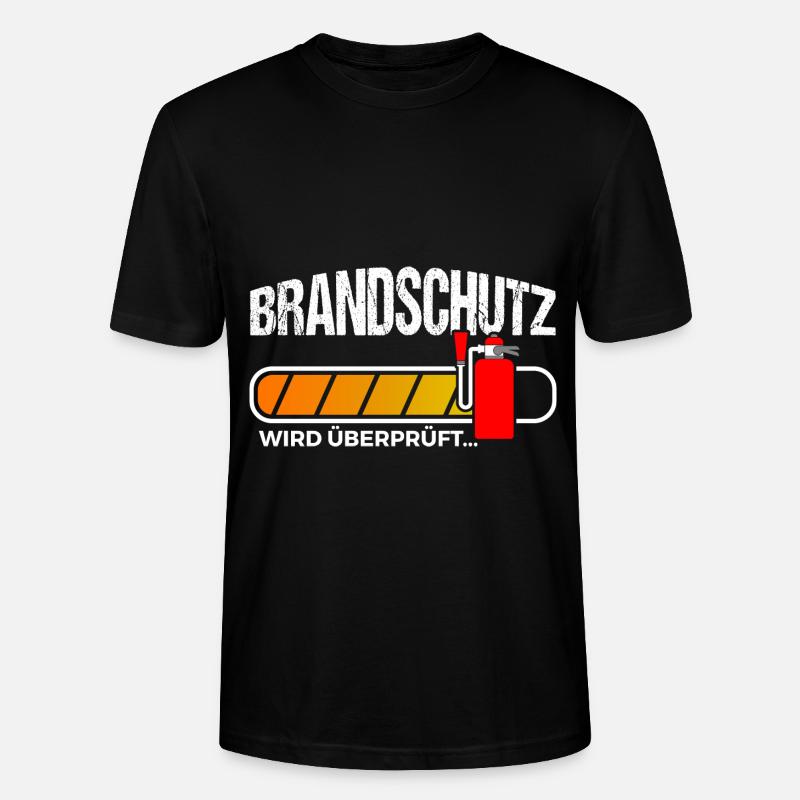 Brandschutz überprüft Brandschutzbeauftragter - Stanley/Stella Unisex Bio-T-Shirt CRAFTER - Schwarz