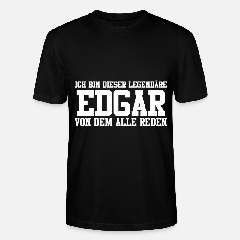 Edgar Name Design - Stanley/Stella Unisex Bio-T-Shirt CRAFTER - Schwarz