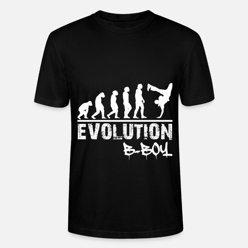 Breakdance Evolution B-Boy Breakdancer Gift - Stanley/Stella CRAFTER Unisex Organic T-Shirt - black