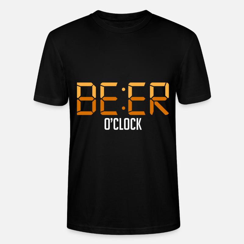 Beer Oclock - L'heure d'une bière - T-shirt bio CRAFTER Stanley Stella Unisexe - noir