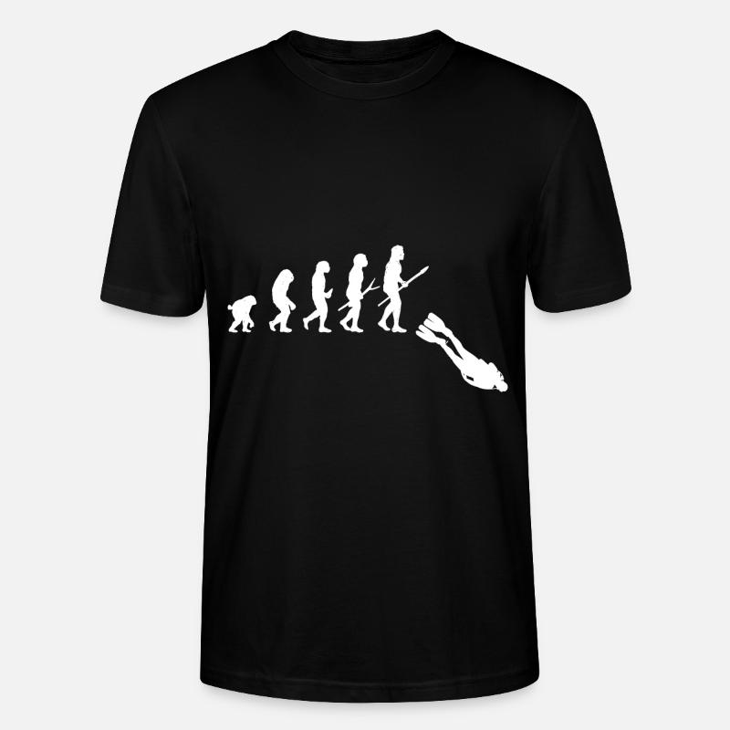 Evolution Scuba Diving Geschenk - Stanley/Stella Unisex Bio-T-Shirt CRAFTER - Schwarz