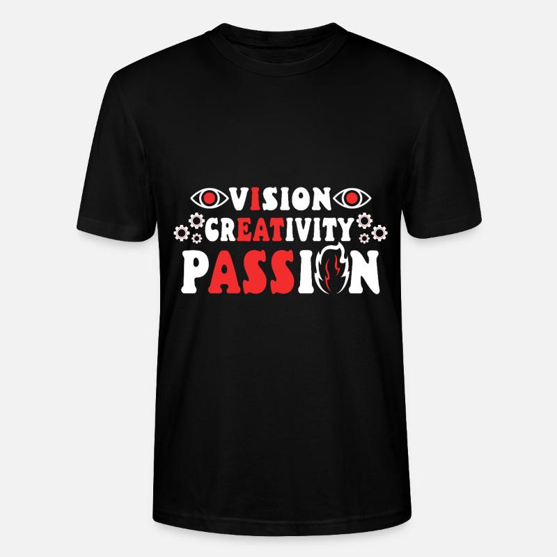 Vision Creativity Passion - Stanley/Stella Unisex Bio-T-Shirt CRAFTER - Schwarz