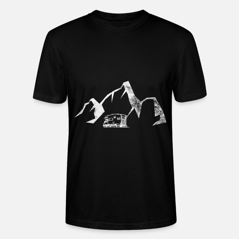 Berg - Camping Van - (7) - Stanley/Stella Unisex Bio-T-Shirt CRAFTER - Schwarz