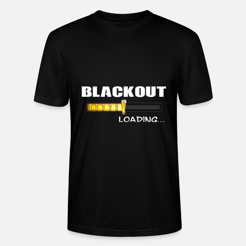 Blackout loading lustige Geschenkidee Bierglas - Stanley/Stella Unisex Bio-T-Shirt CRAFTER - Schwarz
