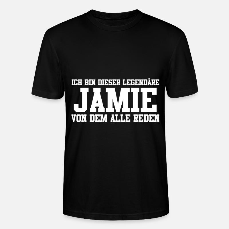 Jamie Name Design - Stanley/Stella Unisex Bio-T-Shirt CRAFTER - Schwarz