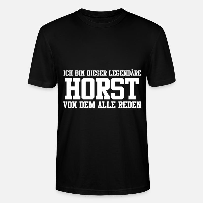Horst Name Design - Stanley/Stella Unisex Bio-T-Shirt CRAFTER - Schwarz