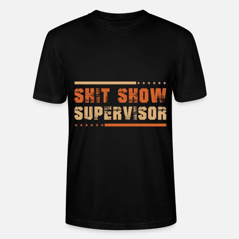 Superviseur de spectacle de merde - T-shirt bio CRAFTER Stanley Stella Unisexe - noir
