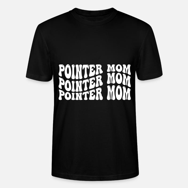 Pointer Mom - Stanley/Stella Unisex Bio-T-Shirt CRAFTER - Schwarz