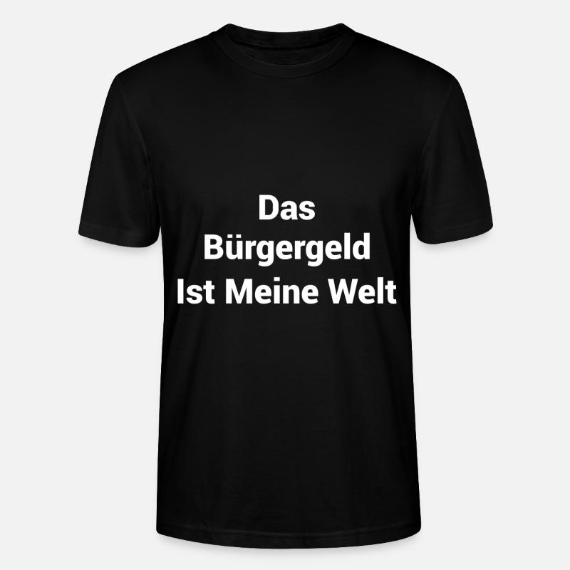Bürgergeld Freizeit - Stanley/Stella Unisex Bio-T-Shirt CRAFTER - Schwarz