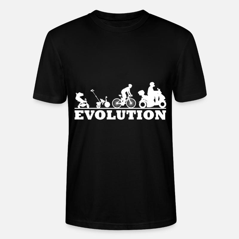 Scooter scooter driver - evolution - Stanley/Stella CRAFTER Unisex Organic T-Shirt - black
