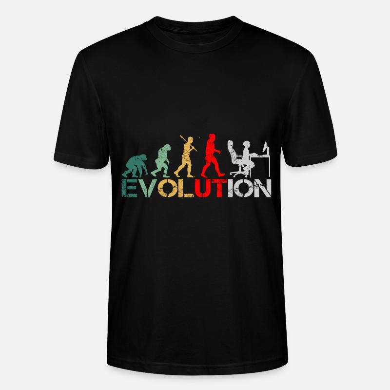 Computer Nerd Programmierer Evolution witzige - Stanley/Stella Unisex Bio-T-Shirt CRAFTER - Schwarz