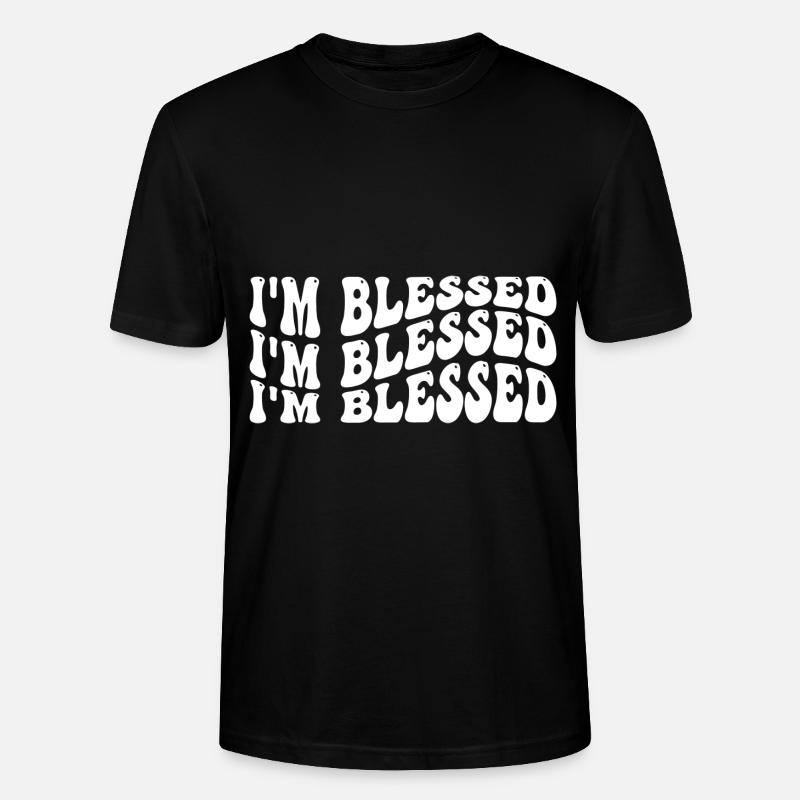 I'm blessed - Stanley/Stella Unisex Bio-T-Shirt CRAFTER - Schwarz