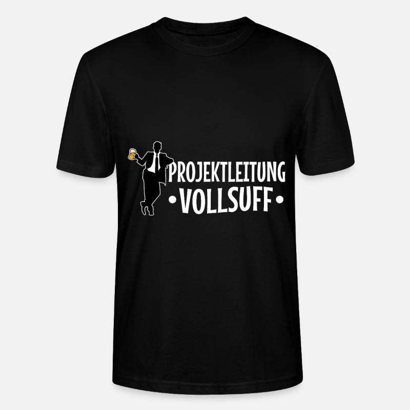 Projektleitung Vollsuff - Stanley/Stella Unisex Bio-T-Shirt CRAFTER - Schwarz