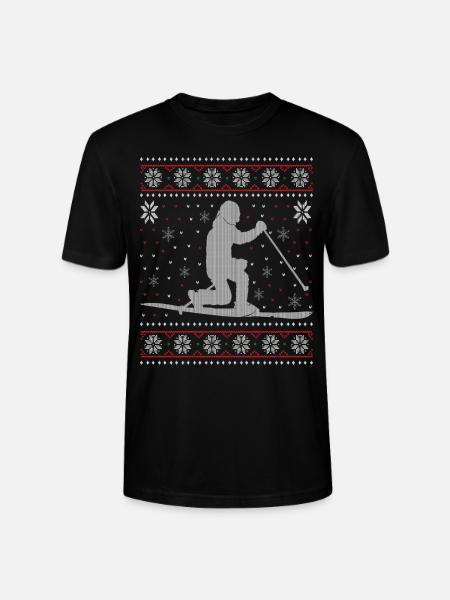 Telemark - Ugly Christmas - Stanley/Stella CRAFTER Unisex Organic T-Shirt - black